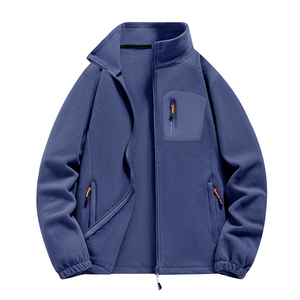 Nueva Chaqueta de Invierno para Hombre, Forrada de Polar, con Cierre Frontal, Cuello Alto, Gruesa, Impermeable, Casual, Holgada, 320gsm - Product Image 2