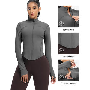 Cárdigan de Yoga Largo para Mujer, Frente Abierto, Manga Larga, Corte Holgado, Transpirable, Nailon y Spandex, Prenda Ligera para Combinar en Capas - Product Image 3