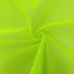 100% Polyester huỳnh quang phản chiếu Neon màu vàng lưới vải cho lót may mặc thoáng khí và vật liệu mềm - Product Image 3