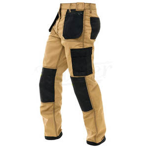 Men High Visibility <b>Straight</b> Mid Waist Workwear <b>Trousers</b> Reflective Safety Pants <b>Cargo</b> Utility Custom Logo Industrial Use - Product Image 4