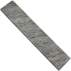 Lingote de Acero de Damasco Forjado a Mano para Cuchillos Personalizados, 4 mm de Grosor, 12 Pulgadas de Longitud Total, para Fabricación de Cuchillos de Hoja Fija - Product Image 5