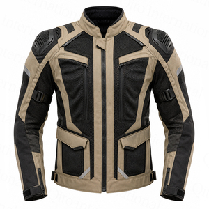 Panneaux de ventilation personnalisés, bandes réfléchissantes, veste en Cordura pour homme, protections contre les chocs tout-terrain, vestes textiles pour moto - Product Image 1