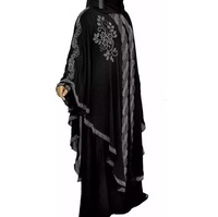 Abaya longue décontractée pour femme, dernière collection 2026, en polyester de haute qualité, style vintage, grande taille, Kaftan traditionnel de Dubaï, pour la prière (Namaz), pour adultes