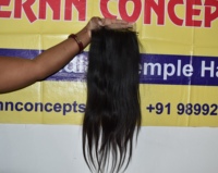 Proveedor de cabello vietnamita indio crudo 5*5 cierre HD encaje negro Natural mujeres cabello largo recto encaje frontal cabello humano del vendedor