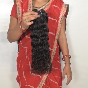 Extensiones de Cabello Remy Indio 100% Natural, Cutícula Alineada, Doble Trama a Máquina, Sin Procesamiento Químico, Corte Ondulado Biunt - Product Image 6