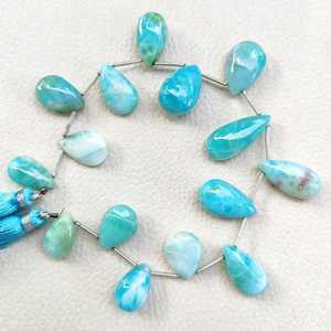 Cuentas de Larimar Natural de Corte Brillante Zubeda Gems, Hilo de 8 Pulgadas, Gema Azul que Cambia de Color, Orificio de 5MM para Fabricación de Joyas al por Mayor - Product Image 2