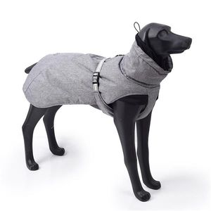Nuovo Stile Giacca Invernale Grigia per Cani Taglia S Impermeabile Calda Imbottitura in Poliestere Abbigliamento per Animali - Product Image 1