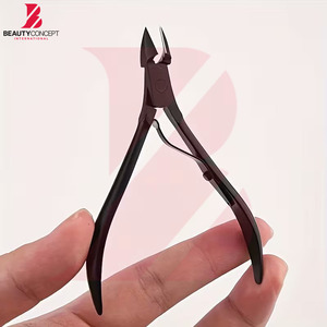 คีมตัดหนังที่มีคุณภาพระดับพรีเมี่ยมพร้อมใบมีดแบบโค้งที่ตัดเล็บสเตนเลสทนทานสำหรับการทำเล็บเท้าการดูแลความงาม - Product Image 2