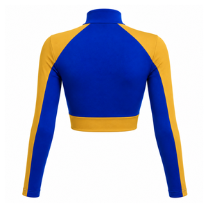 Conjunto Deportivo Sigma Gamma Rho para Mujer, Top Corto con Cuello Alto y Bloques de Color, Pantalones Holgados con Cordón, Ropa Deportiva para Hermandad - Product Image 3