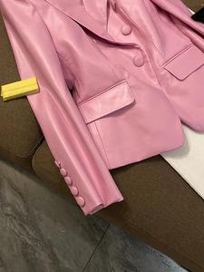 Chaqueta de Cuero PU de Moda con Cierre de Primera Calidad, Chaqueta Casual para Mujer al por Mayor, Fabricante de Chaquetas Transpirables para Mujer OEM - Product Image 4