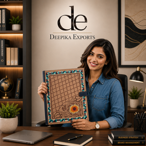 Personalized Designer Hand Tooled <b>Portfolio</b> File <b>Folder</b> Binder Multi-function Business Notebook Genuine Leather Snap Padfolios - Product Image 6