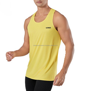 Camiseta Interior para Hombre, Negra, Sin Mangas, Poliéster/Algodón, Color Sólido, Transpirable, Corte Regular - Product Image 1