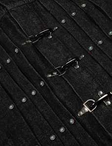 Men's Black Fleece <b>Bomber</b> <b>Jacket</b> Stand Collar Casual Regular Length Washed Cotton Regular Fit Autumn <b>Vintage</b> Breathable Front - Product Image 5