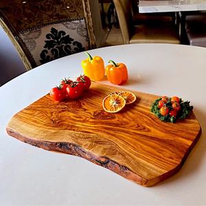 Planche à découper en bois d'acacia naturel, forme rectangulaire, antidérapante, bloc de service, écologique, passe au lave-vaisselle, épaisseur 1,5 cm - Product Image 5