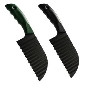 Plastic Crinkle Cut Knife for Potatoes <b>Vegetables</b> French Fry Slicer Easy To Clean Manual Cutter - Product Image 2