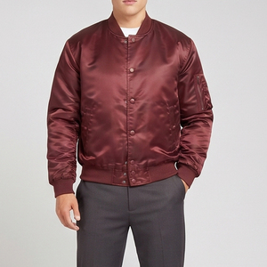 Vestes bomber d'hiver pour hommes, sur mesure, de qualité supérieure, légères, en nylon satiné, coupe-vent, respirantes, streetwear - Product Image 5