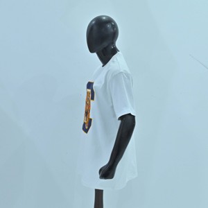 T-shirt homme en coton blanc à manches courtes avec logo C Bear, coupe classique, coton lourd, col rond, style décontracté, imprimé. - Product Image 2