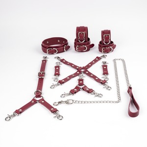 Sialkot Factory Genuine Leather Restraints 11Pcs Kit Wholesale <b>Bondage</b> Gear Premium Adult Toys RTTS-0026 - Product Image 1