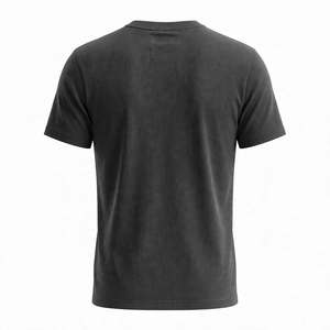 Men's Regular Fit Solid Color Short Sleeve O-Neck T-Shirt Blank Knitted Crewneck Tee From BD - Product Image 4