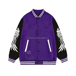 Chaqueta Para Hombre Old School Letterman Jacket Otoño Invierno Hombres Warm Patch Wool Varisty Jacket - Product Image 4