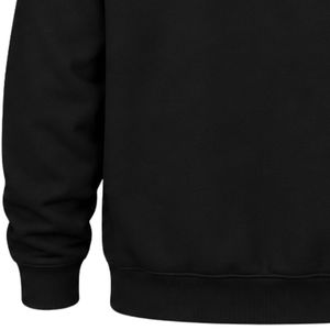 Sudadera con Capucha Negra Bordada Jack and Jill 1938, Manga Larga, Capucha con Cordón, Bolsillo Canguro, Estilo Casual Urbano - Product Image 5