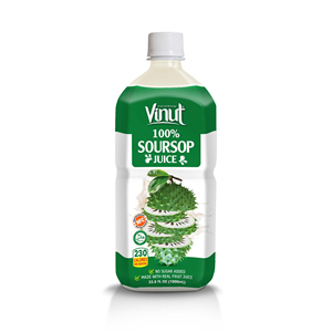 100% de jus de corossol, sans sucre ajouté, excellente source de vitamine C, jus de fruits 100%, 33.8 flOz (paquet de 12) grossiste - Product Image 1