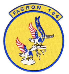 Parche Bordado Ecológico Fasron 104 de Lona, Redondo, para Coser, con Diseño de Águila y Escudo - Product Image 1
