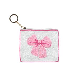Monedero de lujo con bordado de cuentas y cierre de cremallera, hecho a mano por artesanos, con cuentas de semillas, para colección de lujo. - Product Image 2