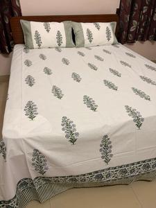 Elegante Juego de Ropa de Cama de Primavera, 100% Algodón, 200 Hilos, Estampado a Mano, Transpirable, Duradero, Desechable, Floral, de Lujo Ligero y Ecológico - Product Image 5