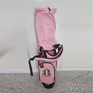 Bolsa de Golf de la Hermandad ALPHA KAPA ALPHA, Bolsa de Golf Verde y Rosa - Product Image 3