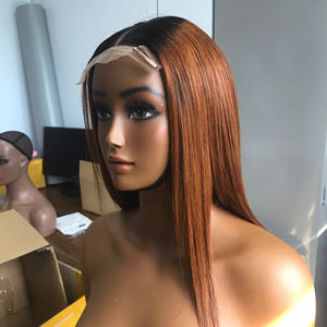 Ombre Brun Os Droite Vietnamien Cheveux Humains SDD/DD Grade HD/Transparent Avant de Lacet Perruque pour les Femmes de Toute Longueur SMA - Product Image 6