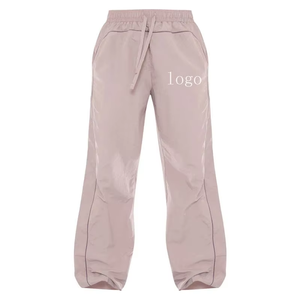 Nuevo Conjunto Deportivo de 2 Piezas para Mujer, Chaqueta Corta con Cremallera y Pantalones de Nailon con Bloques de Color, Logotipo Personalizado - Product Image 5