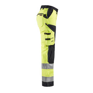 Pantalon de travail haute visibilité pour homme, poches aux genoux, tissu extensible respirant, bande réfléchissante, service OEM, ignifuge - Product Image 2