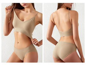 2026 Summer Hot Selling Girls and Young Women's Sport Yoga Bra <b>Set</b> with Embroidery and Lace Underwire Breathable Comfort - Product Image 4