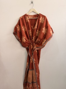 New Arrival Wholesale Lot Silk <b>Kaftan</b> Dress Long <b>Kaftan</b> Upcycle Silk <b>Summer</b> <b>Kaftan</b> Beach Dress for Women - Product Image 4