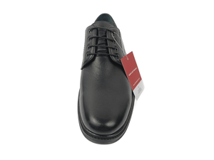 Zapatos Oxford de Vestir para Hombre, Negros, de Piel de Oveja, con Cordones, Punta en Pico, para Oficina y Carrera Profesional, Color Sólido, Suela de TPR, para Todas las Temporadas - Product Image 2