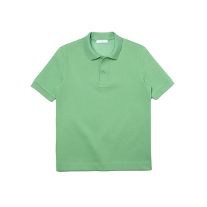 เสื้อยืดคอตตอนถักแบบระบายอากาศได้ดีสำหรับผู้ชาย ปี 2026 สีพื้นลำลองสำหรับฤดูร้อน ไซส์พลัสสำหรับเสื้อโปโล - Product Image 1