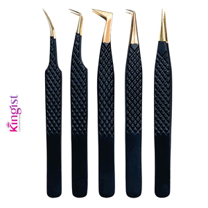 Pointed Tip Stainless Steel Flower Eyebrow Tweezers Eye Brow Trimmer Eyelash Clip Set for Cosmetic Makeup <b>Tool</b> - Product Image 1