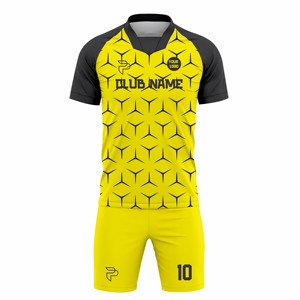 New Arrival Football Uniform Jersey Shorts Set Soccer Team Kit Breathable Fabric Custom Logo Sportswear Bulk Supplier - Product Image 2