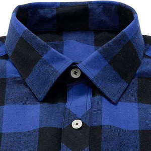 Chemise de travail en flanelle pour homme, 100% coton, durable, séchage rapide, respirante, manches longues, à carreaux, boutonnée, pour le travail en extérieur, le camping, les occasions décontractées - Product Image 3