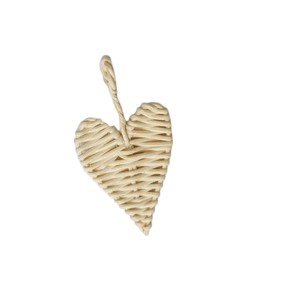 Global Supplier Rattan Christmas Decoration, Natural Woven <b>Heart</b> Ornament <b>Hanging</b> Piece with Loop for Craft - Product Image 1