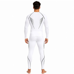 Ensemble de compression pour homme, vêtements de sport légers, tenue en deux pièces, matière respirante et extensible, design confortable, parfait - Product Image 2