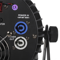 SHEHDS 18x18W RGBWAUV Foco LED Par de Aleación de Aluminio 6/10 Canales Luz de Escenario DMX512 Wash Light para DJ