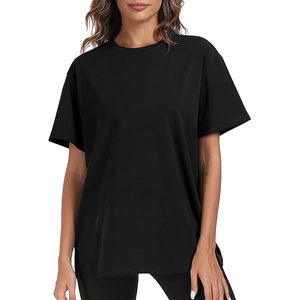 Camiseta Oversize de Algodón Pesado para Mujer con Hombros Caídos, Ajuste Holgado, Ropa Casual Premium Cómoda - Product Image 3