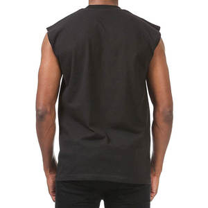 Camiseta sin mangas para hombre de primera calidad para uso casual, 100% algodón, transpirable. - Product Image 2