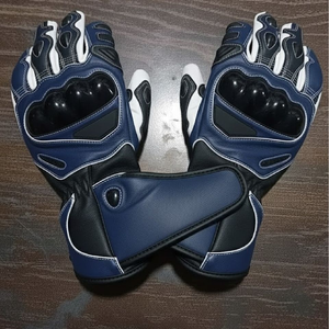 Gants de moto tactiques en cuir véritable de haute qualité, respirants, longueur poignet, pour sport et usage quotidien, compatibles écran tactile, antidérapants, quatre saisons - Product Image 1