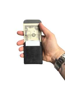 Minimalist Genuine Leather Stitchless <b>Wallet</b> Slim <b>RFID</b> Blocking Card Holder No Stitch Men Mini Business <b>Wallet</b> SLW-0001 - Product Image 4