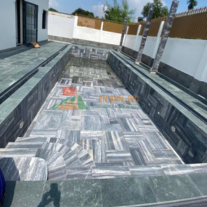 Premium Travertine Marble Tile Waterproof Anti-Slip Finish for Bathroom Kitchen Swimming <b>Pool</b> Surround <b>Garden</b> Path-Factory Price - Product Image 6