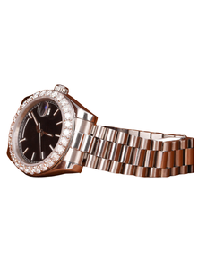 Excellent Quality Round Shape Diamond <b>Watch</b> for Wedding and Partywear <b>Men's</b> Quartz <b>Watch</b> Available at Affordable Price - Product Image 3
