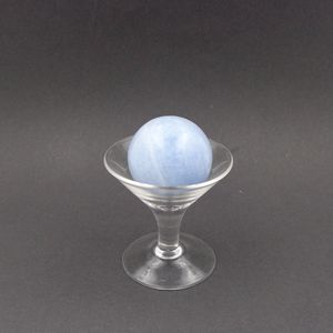 Esfera de Cristal de Calcita Azul Natural Chakralume, Bola de Piedra Preciosa Pulida a Mano para Meditación, Reiki, Decoración Energética de Chakras - Product Image 4
